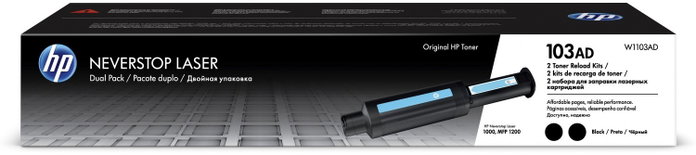 HP Kit de recarga de tóner 103AD Negro, pack de 2