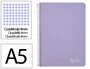 Liderpapel Cuaderno Espiral A5 Witty Tapa Dura 80 Hojas 90g Cuadro 4mm Violeta