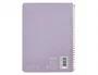 Liderpapel Cuaderno Espiral A5 Witty Tapa Dura 80 Hojas 90g Cuadro 4mm Violeta