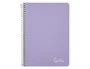Liderpapel Cuaderno Espiral A5 Witty Tapa Dura 80 Hojas 90g Cuadro 4mm Violeta