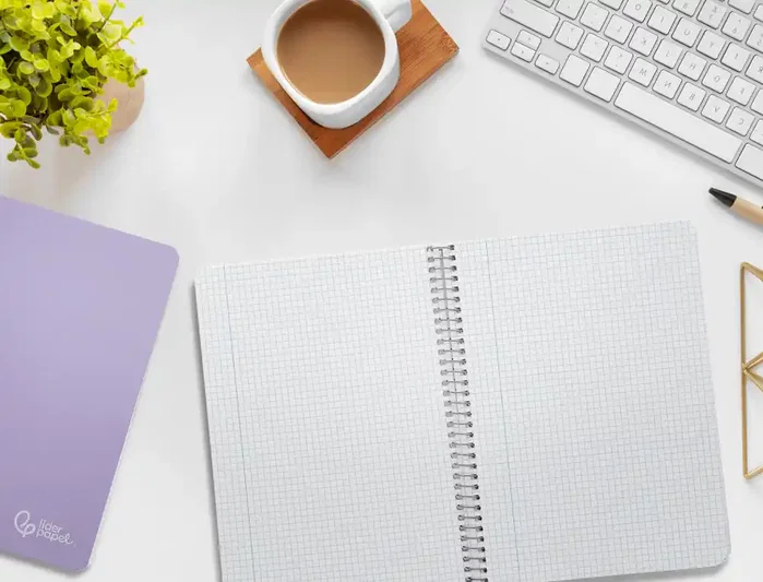 Liderpapel Cuaderno Espiral A5 Witty Tapa Dura 80 Hojas 90g Cuadro 4mm Violeta Liderpapel Cuaderno Espiral A5 Witty Tapa Dura 80 Hojas 90g Cuadro 4mm Violeta