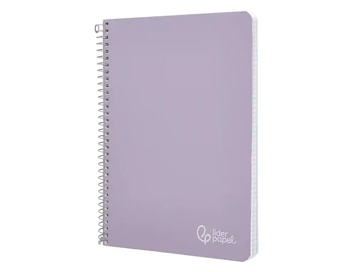 Liderpapel Cuaderno Espiral A5 Witty Tapa Dura 80 Hojas 90g Cuadro 4mm Violeta Liderpapel Cuaderno Espiral A5 Witty Tapa Dura 80 Hojas 90g Cuadro 4mm Violeta
