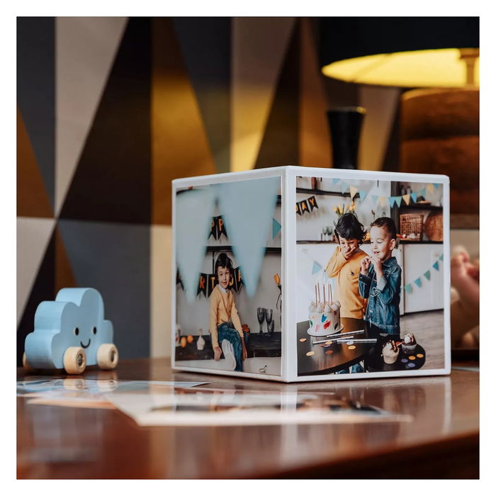 Canon PP-201 Photo Cube Creative Kit con Papel Fotográfico Glossy 40 Hojas Azul