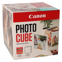 Canon PP-201 Photo Cube Creative Kit con Papel Fotográfico Glossy 40 Hojas Azul