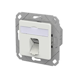 METZ CONNECT Anschlussdose E-DAT C6A LSA++ 1 Port RJ-45 Blanco, Ref. 130E371127-I, 1 pieza
