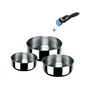 Inoxibar Set de 3 cacerolas Porthos 16, 18, 20 cm