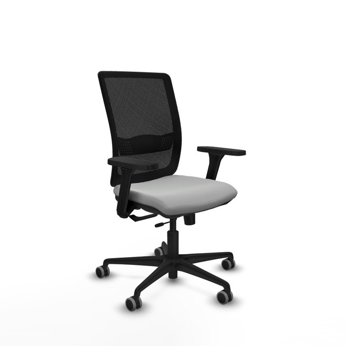 PIQUERAS Y CRESPO Silla de oficina Haches Gris claro y Negro PIQUERAS Y CRESPO Silla de oficina Haches Gris claro y Negro