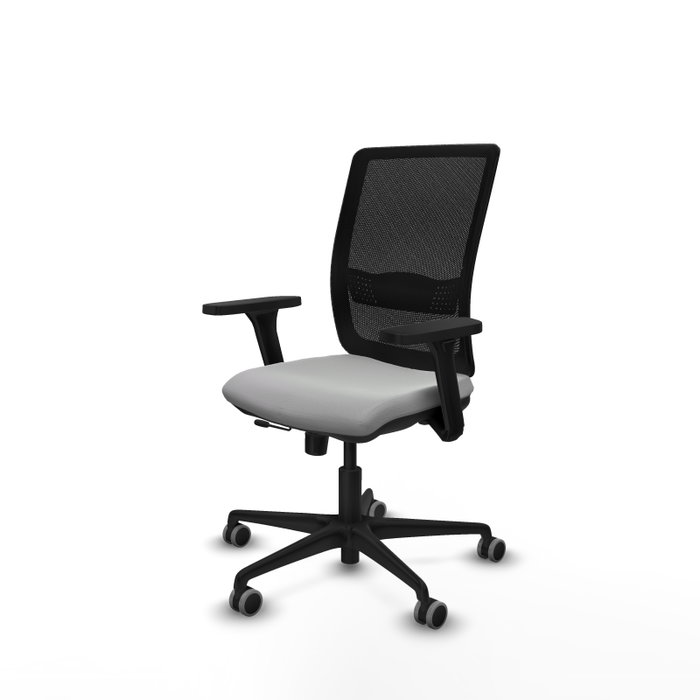 PIQUERAS Y CRESPO Silla de oficina Haches Gris claro y Negro PIQUERAS Y CRESPO Silla de oficina Haches Gris claro y Negro