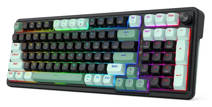 Redragon EISA Magnetic K686BG-RGB-M Teclado Mecánico para Gaming 98 Teclas USB RGB Negro Layout Polaco