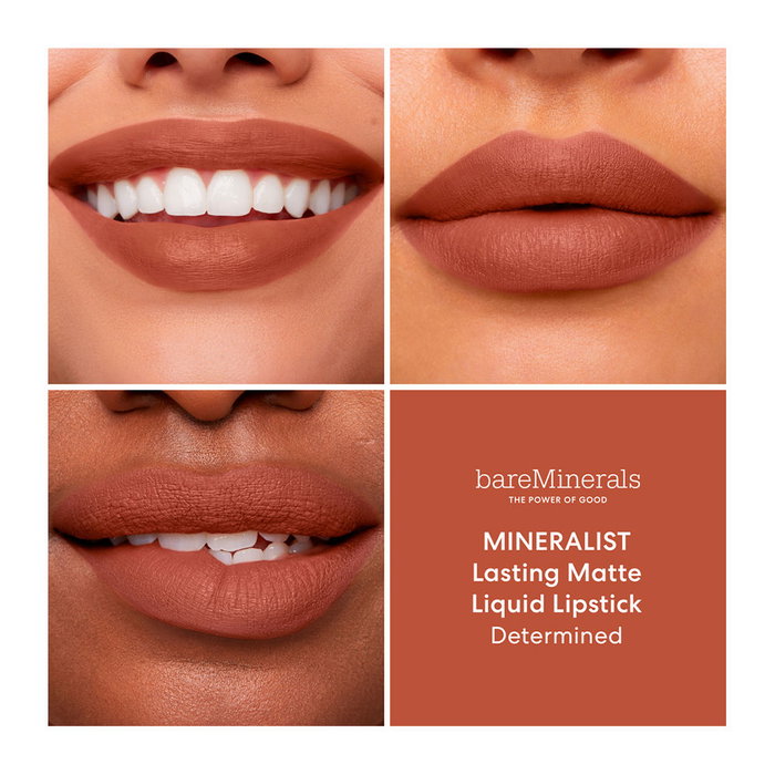 Bare Minerals MINERALIST comfort matte Pintalabios Líquido Matte #determined 4 ml | Vegano, Fórmula Clean, Hasta 6h Duración