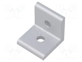 FATH Ángulo para perfiles de aluminio anodado 30x30x30 mm