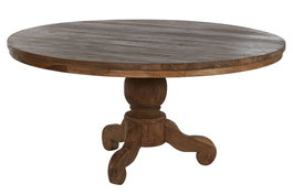 Mesa de Comedor Home ESPRIT Natural madera de teca 160 X 160 X 78 cm