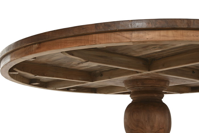 Mesa de Comedor Home ESPRIT Natural madera de teca 160 X 160 X 78 cm