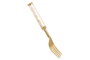 DKD Home Decor Set de Cubertería Nacar 16 Piezas Blanco y Dorado