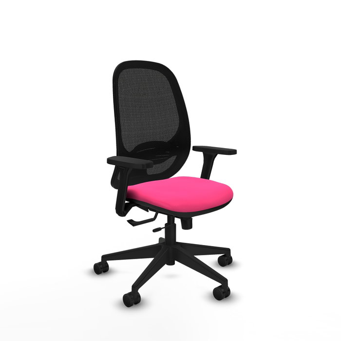 PIQUERAS Y CRESPO Silla de oficina Cilanco Rosa y Negro PIQUERAS Y CRESPO Silla de oficina Cilanco Rosa y Negro