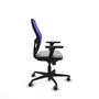 PIQUERAS Y CRESPO Silla de oficina Jorquera con mecanismo Sincro, tela gris y malla azul
