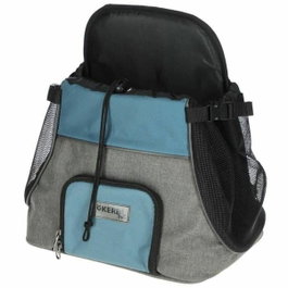 Kerbl Bolsa de transporte frontal Vacation Gris/azul