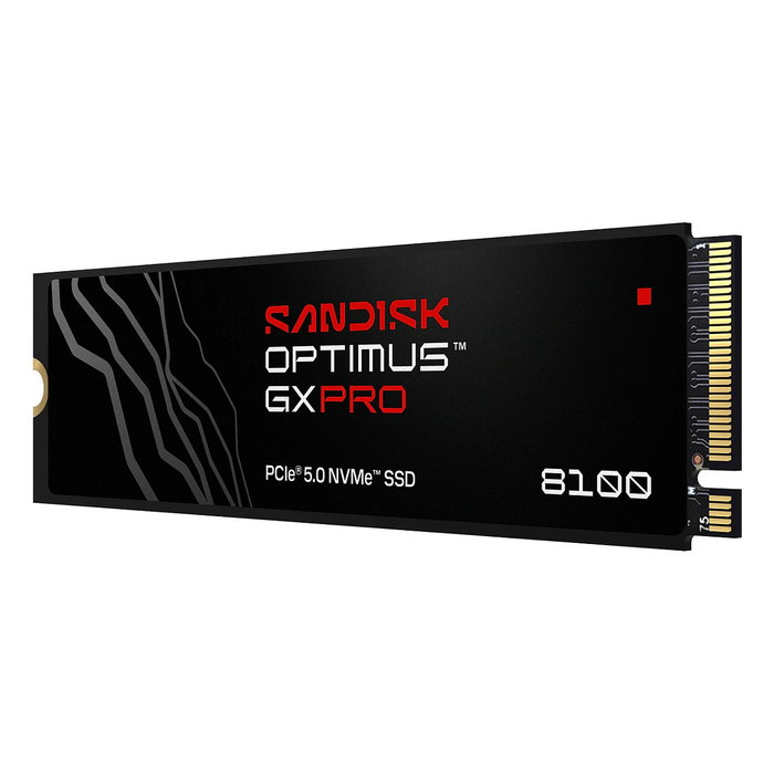 SanDisk Optimus GX PRO 8100 PCIe 5.0 NVMe M.2 SSD 1TB - 14900 MB/s Lectura, TLC 3D NAND, Encriptación, 2280