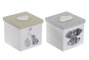 DKD Home Decor Caja MDF 11,5x11,5x11 Surtido 2 Colores
