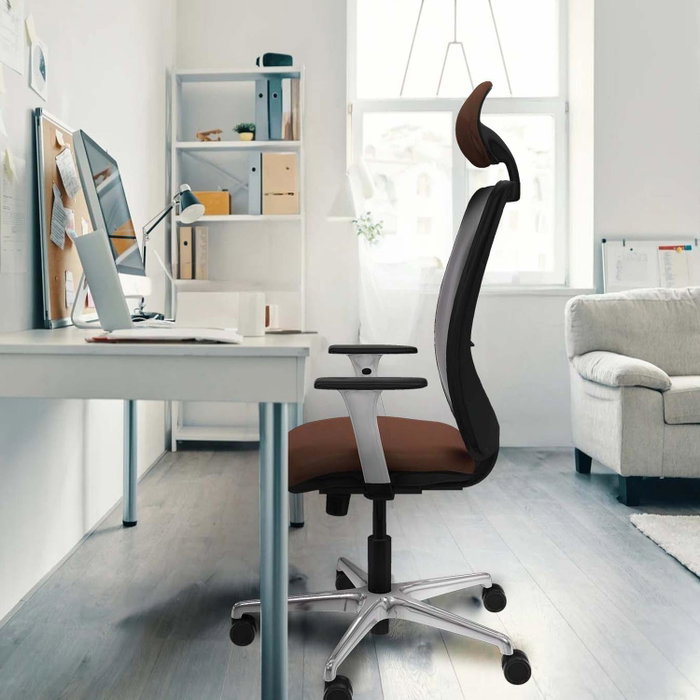 PIQUERAS Y CRESPO Silla de oficina Zulema con mecanismo Sincro, Negro y Gris PIQUERAS Y CRESPO Silla de oficina Zulema con mecanismo Sincro, Negro y Gris