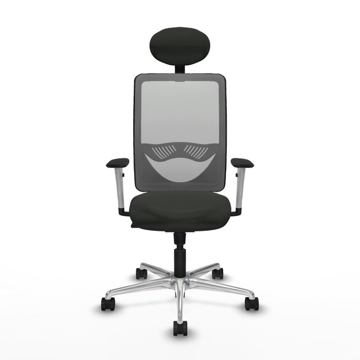 PIQUERAS Y CRESPO Silla de oficina Zulema con mecanismo Sincro, Negro y Gris PIQUERAS Y CRESPO Silla de oficina Zulema con mecanismo Sincro, Negro y Gris
