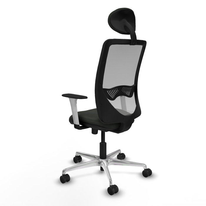 PIQUERAS Y CRESPO Silla de oficina Zulema con mecanismo Sincro, Negro y Gris PIQUERAS Y CRESPO Silla de oficina Zulema con mecanismo Sincro, Negro y Gris
