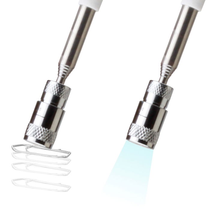 Mister Gadget Linterna Telescópica Imantada con Luz LED, Extensible de 19 cm a 79 cm