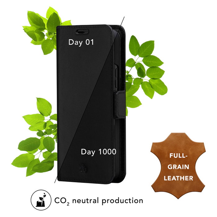 dbramante1928 Lynge Funda Cartera Samsung Galaxy S21 FE Negro Cuero Resistente a Impactos