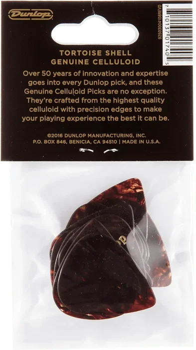 DUNLOP Pack 12 Púas Genuine Celluloid Medium