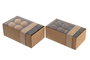 DKD Home Decor Set de 4 Velas de Cera de Parafina en Cristal, Surtido