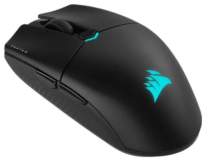 Corsair Katar Elite Wireless Ratón Ergonómico Inalámbrico para Gaming Negro 26000 DPI