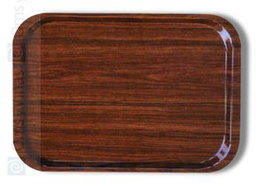 Roltex Bandeja Classic 53x37 cm en Melamina Nogal para Orfebrería