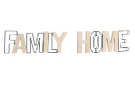 DKD Home Decor Decoración MDF Metal Home Family 2 Surtido