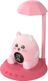 Bigben Interactive BIG3499550389937 Despertador Infantil con Luz Nocturna Diseño Gato