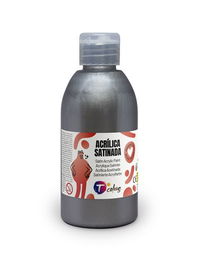 Pintura Acrilica Tcolors 250 Ml (Botella) Plata