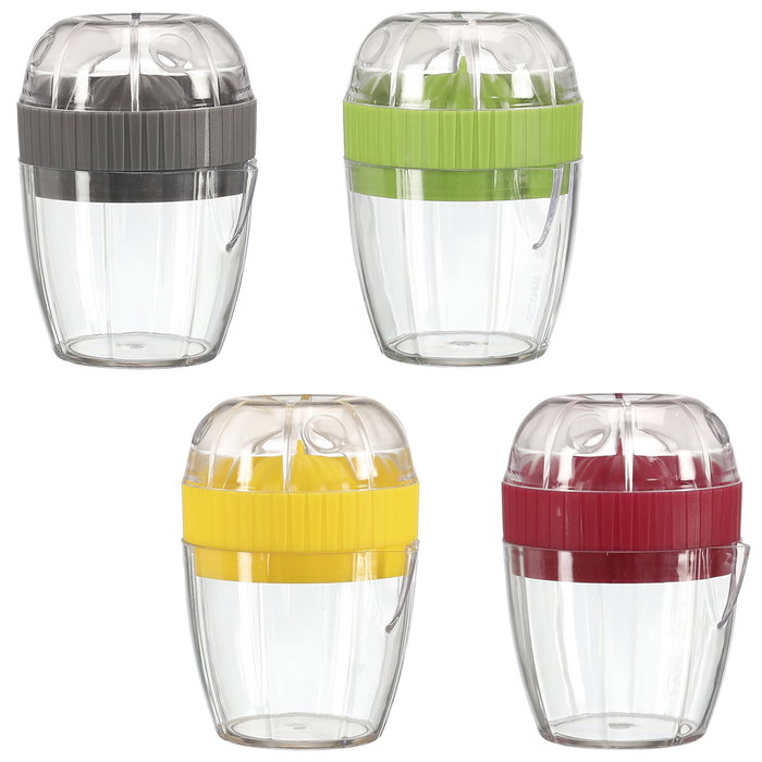 Cook Concept Exprimidor Limón con Depósito y Marcador de Centilitros, Capacidad 100 ml, Colores Surtidos