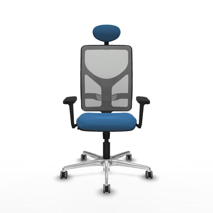 PIQUERAS Y CRESPO Silla de oficina Motilla Azul claro y Gris
