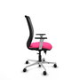 PIQUERAS Y CRESPO Silla de oficina Zulema Rosa y Negro
