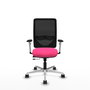 PIQUERAS Y CRESPO Silla de oficina Zulema Rosa y Negro
