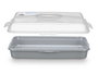 Leknes Portatarta Rectangular Gris con Asa 43 x 29.5 x 19.5 cm (Set de 12)