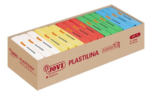 Jovi Plastilina 15 Pastillas de 350g con 5 Colores Básicos Surtidos