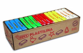 Jovi Plastilina Pastilla 350 gr 5 Colores Básicos Surtidos Caja Expositora 15 Ud