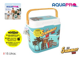 Aquapro Nevera Iml 15L Summer Time 25 cm ancho x 31 cm alto x 33 cm largo (4 Unidades)