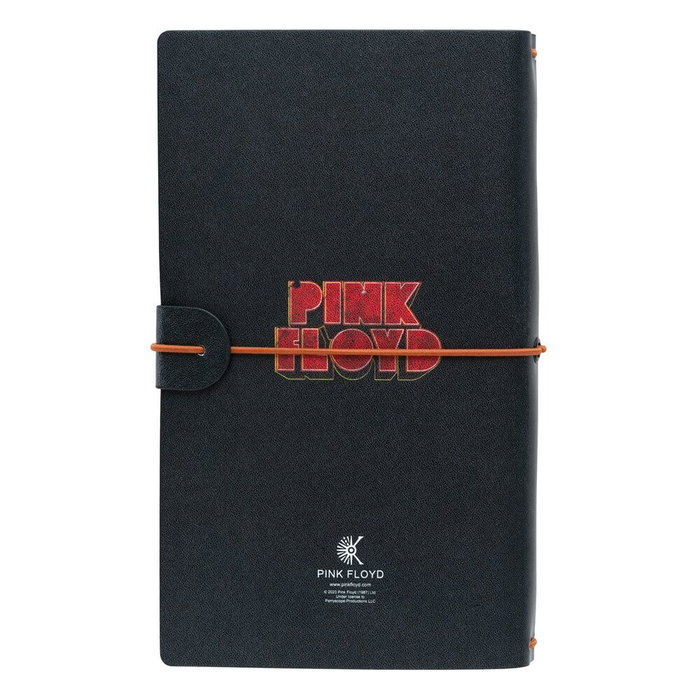 ERIK Cuaderno de Viaje Pink Floyd 19,5x12cm, 2 Cuadernillos 80 Hojas, Bolsillo Tarjetas, Cierre Banda Elástica