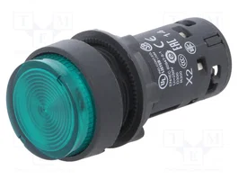 SCHNEIDER ELECTRIC Interruptor de presión Harmony XB7 22mm Verde LED 230V NA