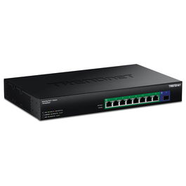 TRENDnet TPE-BG5091 Switch PoE++ 9 Puertos 2.5G con SFP+ 10G y 480W - Conmutador de Red con 8 Puertos RJ-45 y 1 Ranura SFP+ para Montaje en Rack