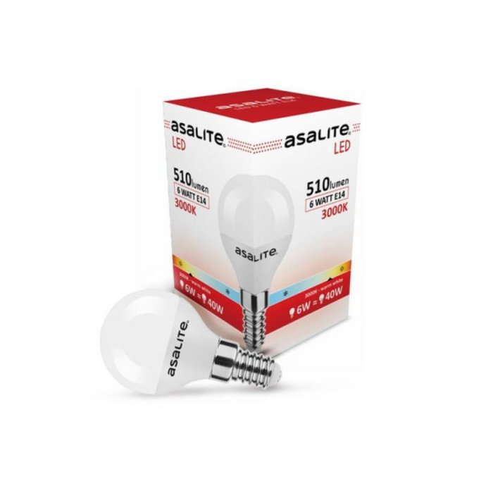Asalite Bombilla LED E14 6W 510Lm 3000K IP20