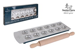 Santa Clara Molde Raviolis Redondo con Rodillo 35 x 11.2 x 2 cm (2 Unidades)