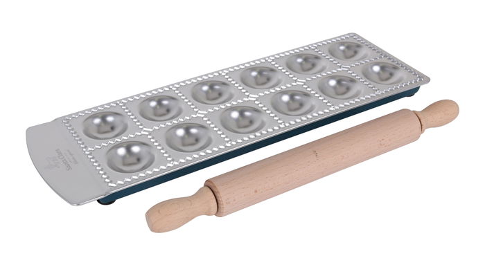 Santa Clara Molde Raviolis Redondo con Rodillo 35 x 11.2 x 2 cm (2 Unidades)