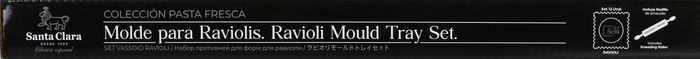 Santa Clara Molde Raviolis Redondo con Rodillo 35 x 11.2 x 2 cm (2 Unidades)
